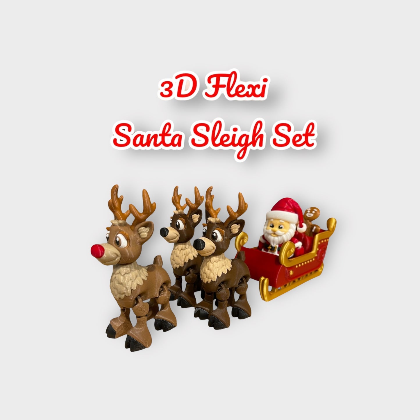 Santa’s Sleigh Set Flexi Fidget Toys