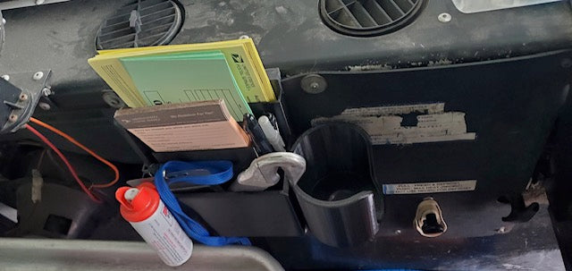 Organizer & Cup Holder for USPS Mail Carrier/LLV, All In One Detachable
